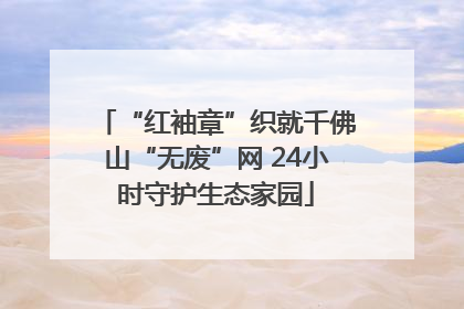“红袖章”织就千佛山“无废”网 24小时守护生态家园