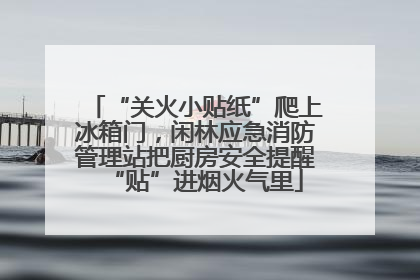 “关火小贴纸”爬上冰箱门，闲林应急消防管理站把厨房安全提醒“贴”进烟火气里
