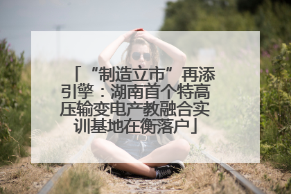 “制造立市”再添引擎：湖南首个特高压输变电产教融合实训基地在衡落户