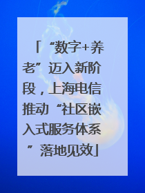 “数字+养老”迈入新阶段，上海电信推动“社区嵌入式服务体系”落地见效