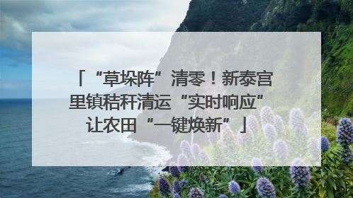 “草垛阵”清零！新泰宫里镇秸秆清运“实时响应”让农田“一键焕新”