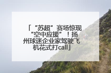 “苏超”赛场惊现 “空中应援”！扬州球迷企业家驾驶飞机花式打call