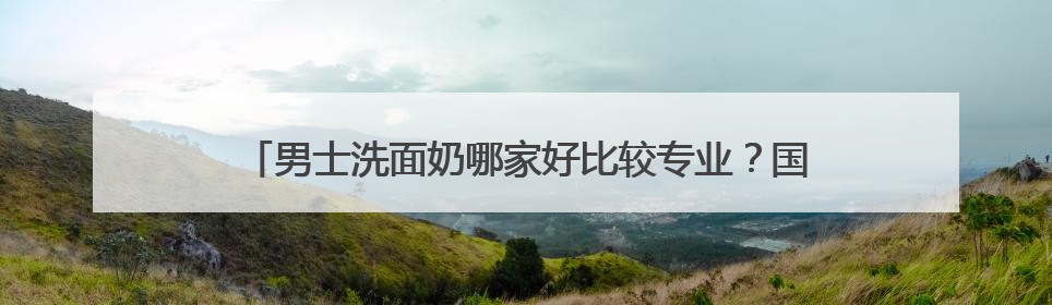 男士洗面奶哪家好比较专业？国家认证的洗面奶什么牌子好！