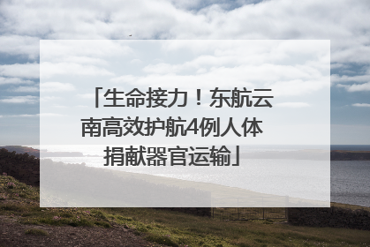 生命接力！东航云南高效护航4例人体捐献器官运输