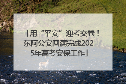 用“平安”迎考交卷！东阿公安圆满完成2025年高考安保工作