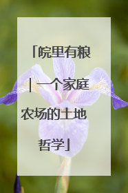皖里有粮｜一个家庭农场的土地哲学