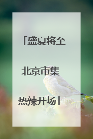 盛夏将至 北京市集热辣开场
