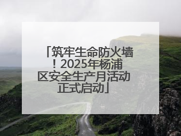 筑牢生命防火墙！2025年杨浦区安全生产月活动正式启动
