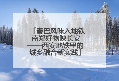 秦巴风味入地铁 南郑好物映长安——西安地铁里的城乡融合新实践