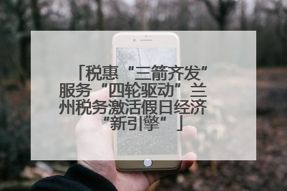 税惠“三箭齐发”服务“四轮驱动”兰州税务激活假日经济“新引擎”