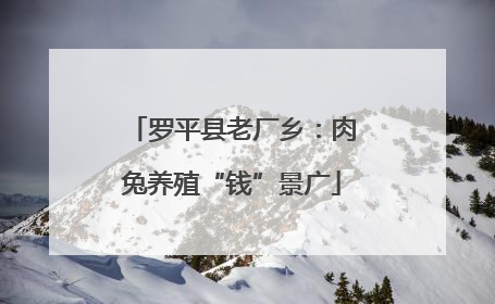 罗平县老厂乡：肉兔养殖“钱”景广