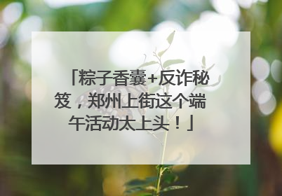 粽子香囊+反诈秘笈,郑州上街这个端午活动太上头!