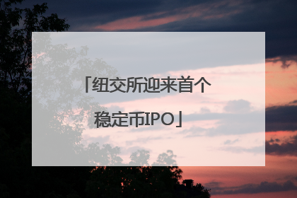 纽交所迎来首个稳定币IPO