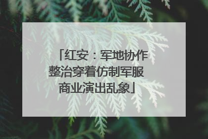 红安：军地协作整治穿着仿制军服商业演出乱象