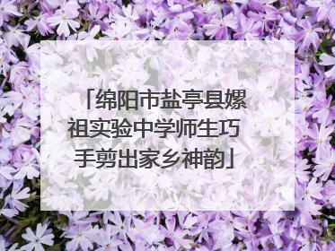 绵阳市盐亭县嫘祖实验中学师生巧手剪出家乡神韵