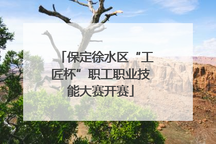 保定徐水区“工匠杯”职工职业技能大赛开赛