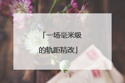 一场毫米级的轨距精改