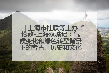 上海市社联等主办“伦敦-上海双城记：气候变化和绿色转型背景下的考古、历史和文化遗产”学术对话