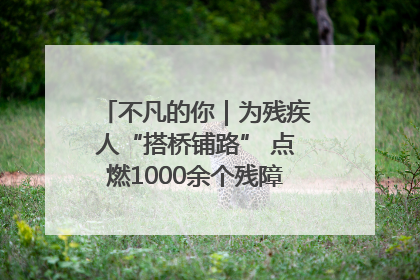 不凡的你｜为残疾人“搭桥铺路” 点燃1000余个残障家庭的希望之光