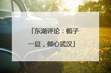 东湖评论：栀子一夏，倾心武汉