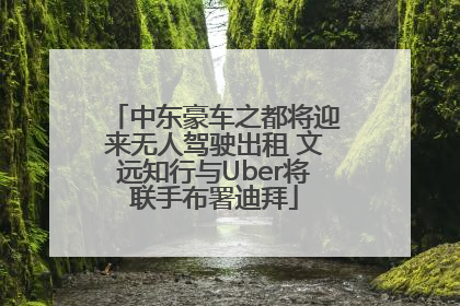 中东豪车之都将迎来无人驾驶出租 文远知行与Uber将联手布署迪拜