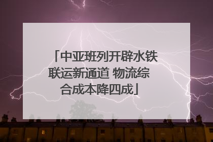 中亚班列开辟水铁联运新通道 物流综合成本降四成