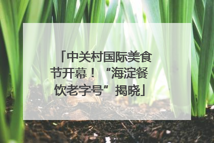 中关村国际美食节开幕！“海淀餐饮老字号”揭晓