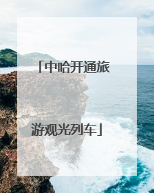 中哈开通旅游观光列车