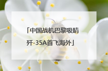 中国战机巴黎吸睛 歼-35A首飞海外