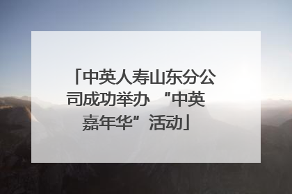 中英人寿山东分公司成功举办 “中英嘉年华”活动