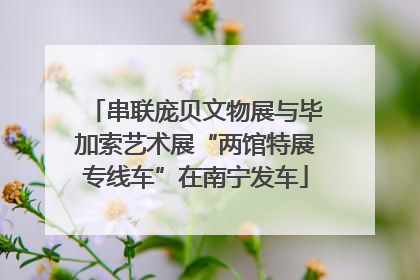 串联庞贝文物展与毕加索艺术展“两馆特展专线车”在南宁发车
