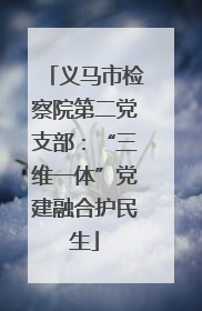 义马市检察院第二党支部：“三维一体”党建融合护民生