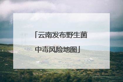 云南发布野生菌中毒风险地图