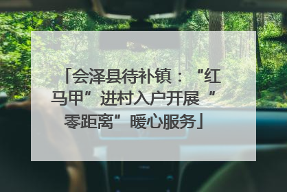 会泽县待补镇：“红马甲”进村入户开展“零距离”暖心服务