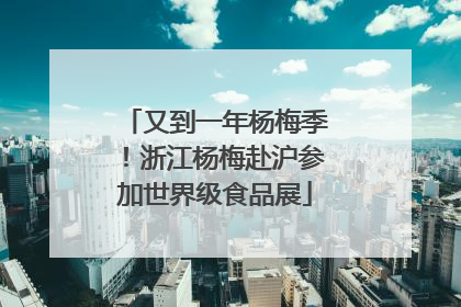 又到一年杨梅季！浙江杨梅赴沪参加世界级食品展