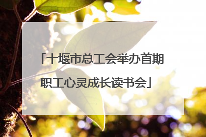 十堰市总工会举办首期职工心灵成长读书会