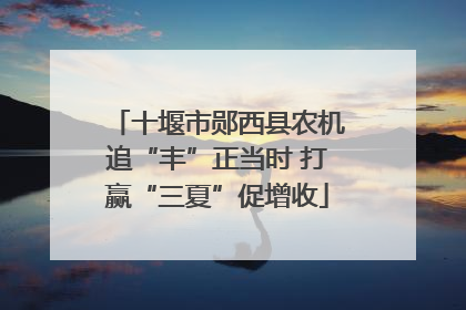十堰市郧西县农机追“丰”正当时 打赢“三夏”促增收