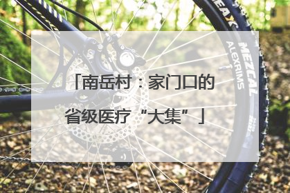 南岳村：家门口的省级医疗“大集”