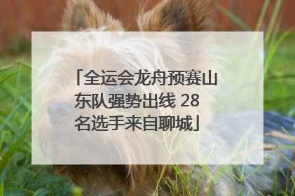 全运会龙舟预赛山东队强势出线 28名选手来自聊城