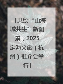 共绘“山海城共生”新图景，2025定海文旅（杭州）推介会举行
