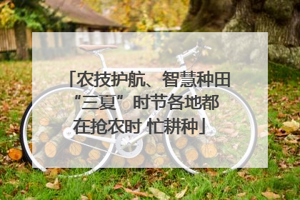农技护航、智慧种田 “三夏”时节各地都在抢农时 忙耕种