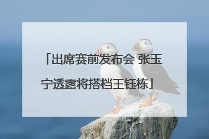 出席赛前发布会 张玉宁透露将搭档王钰栋