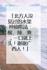 北方人没见过的水果神仙吃法：酸、辣、爽，一口就上头！谢谢广西人！