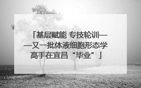 基层赋能 专技轮训——又一批体液细胞形态学高手在宜昌“毕业”
