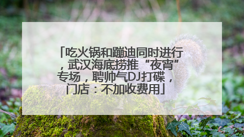 吃火锅和蹦迪同时进行，武汉海底捞推“夜宵”专场，聘帅气DJ打碟，门店：不加收费用