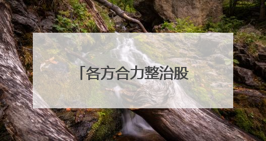 各方合力整治股市“小作文”