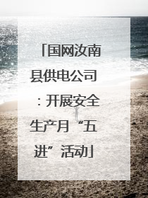 国网汝南县供电公司：开展安全生产月“五进”活动