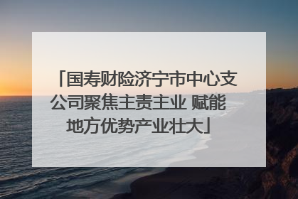 国寿财险济宁市中心支公司聚焦主责主业 赋能地方优势产业壮大