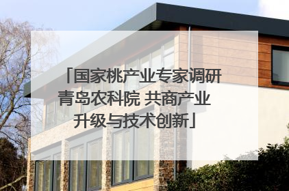 国家桃产业专家调研青岛农科院 共商产业升级与技术创新