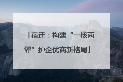宿迁：构建“一核两翼”护企优商新格局